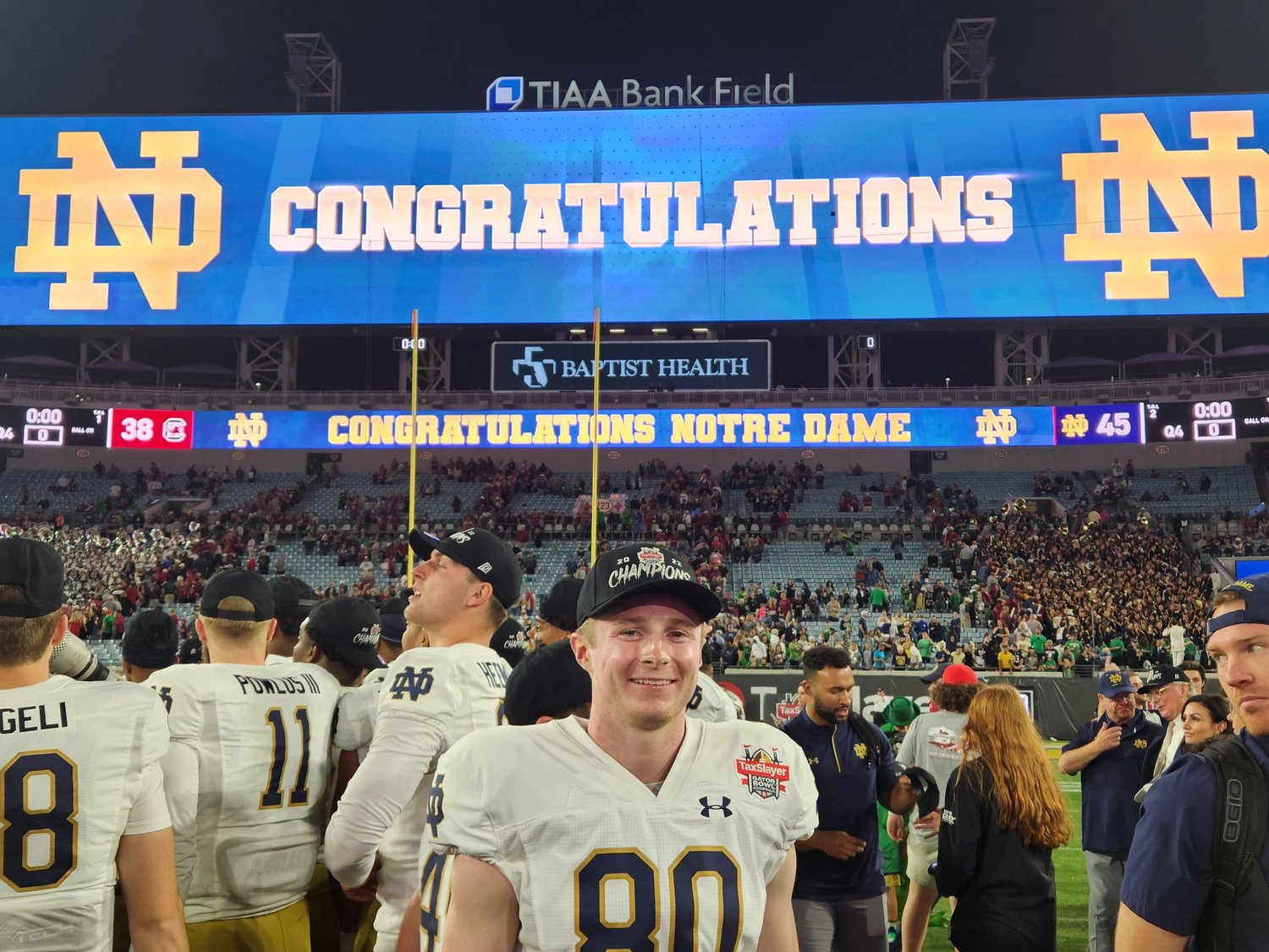 Ponte Vedra High alum Jack Polian won the 78th Annual Gator Bowl as a member of the Notre Dame Fighting Irish.